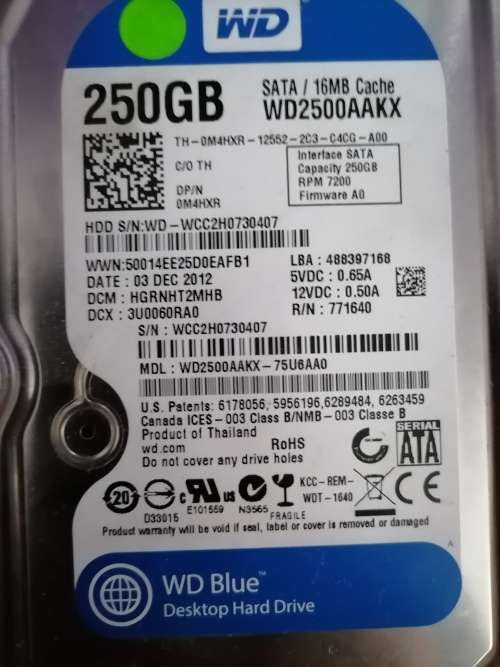 Western Digital 250GB HDD