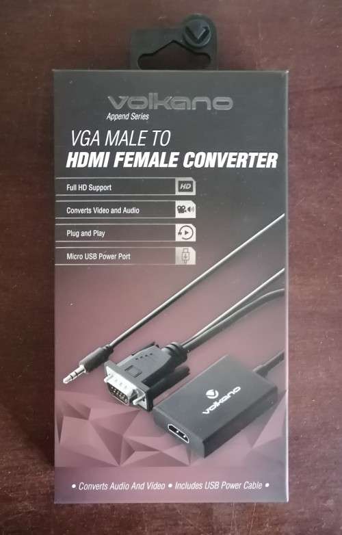 Volkano VGA Male to HDMI Female Converter