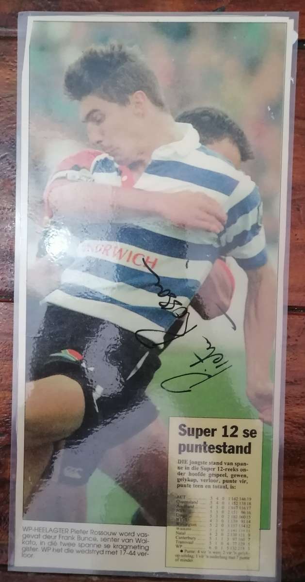 Original Signed Picture - Pieter Rossouw