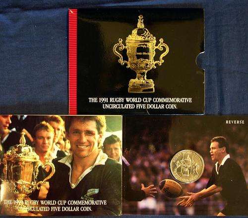 1991 Rugby World Cup Commemorative Coin