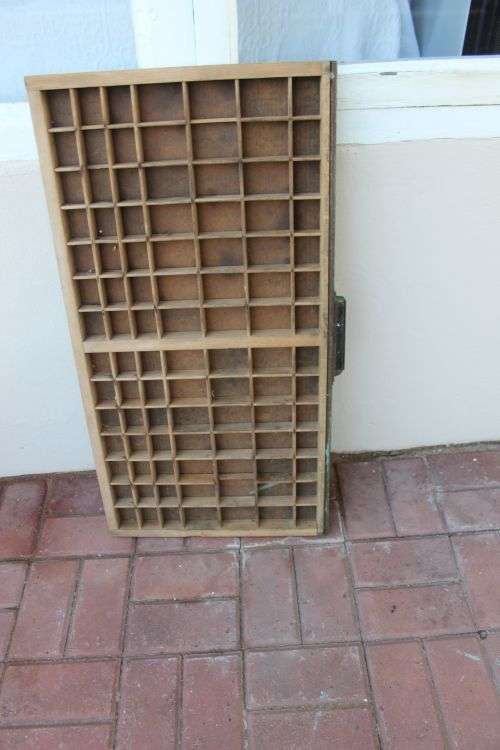 ORIGINAL PRINTER,S TRAY MARKED  HAMILTON