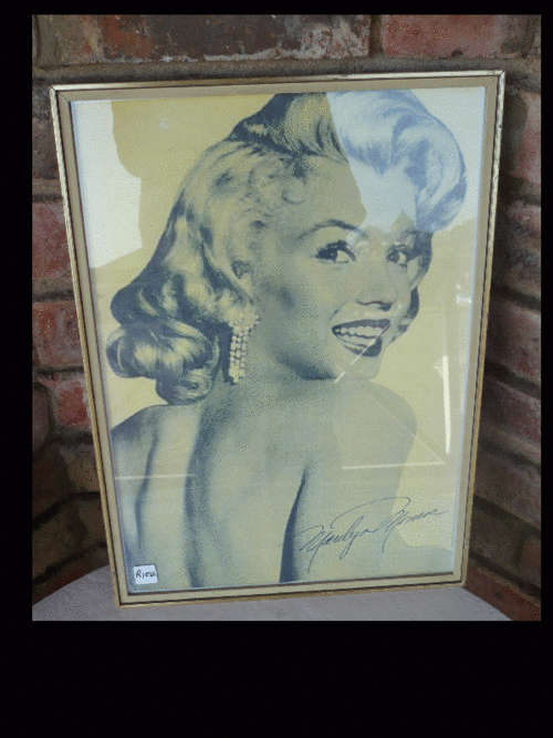 SIGNED MARILYN MONROE PRINT