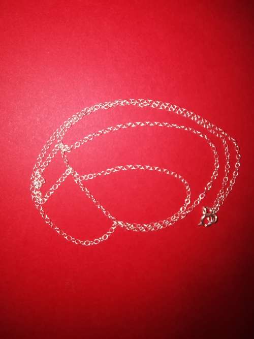 sterling silver necklace 45cm