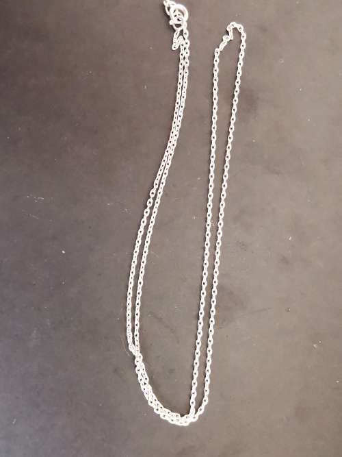 sterling silver necklace 45cm