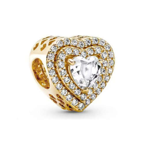 925 Sterling Silver - Hart Charm - Pandora Compatible