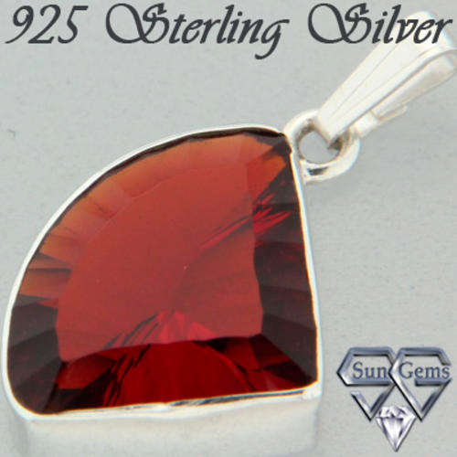 Solid 925 Sterling Silver & Mystic Topaz Pendant 29mm + 3.30g
