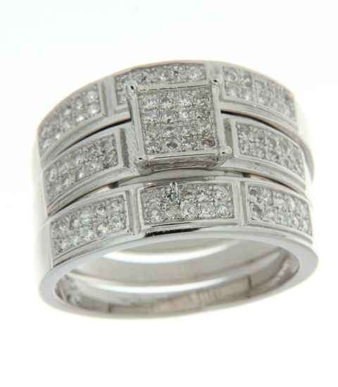 Solid 925 Sterling Silver & CZ ring  size 7#+ 5.99g