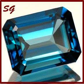 Natural Mined London blue Topaz: 0.995cts 6.92mm X 4.99mm
