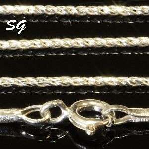Solid 925 steling silver necklace chain: 43.5cm long & 2.968g