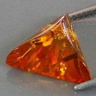 Natural Amber: 6.1mm, 0.350cts
