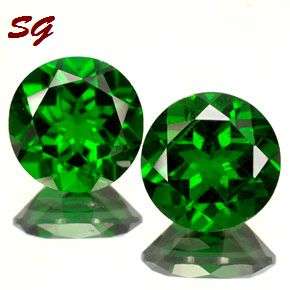 Natural Mined Chrome Diopside pair  3.00mm each & 0.216cts