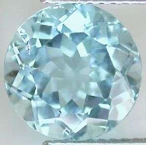 Natural Mined Sky Topaz 5.12mm  0.75cts
