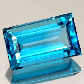 Natural Mined Topaz sky  5.9mm  X  3.2mm  0.40cts