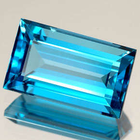 Natural Mined Topaz sky  5.9mm  X  3.0mm  0.40cts