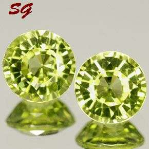 Natural Mined Peridot pair 3.10mm 0.132cts each