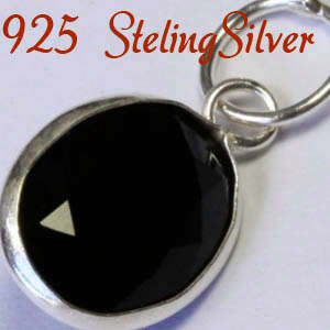 Russian Created AAA++ CZ & Solid 925 Sterling silver pendant 17mm + 0.57g