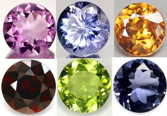 COLLECTORS DREAM   ***   6 different, all 100% natural gemstones  ***   0.625cts in total