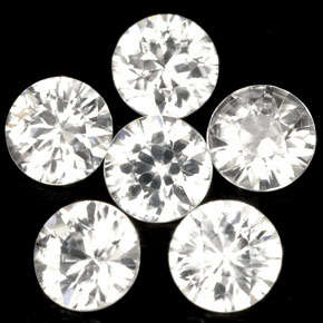 Natural Mined Topaz White  3mm  0.093cts