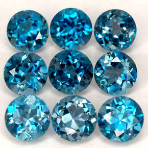 Natural Mined Topaz London  2.4mm  0.125cts