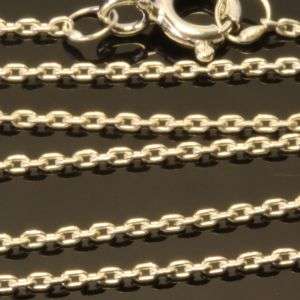 Solid 925 Sterling silver chain 50cm long + 1mm thick + 1.43g
