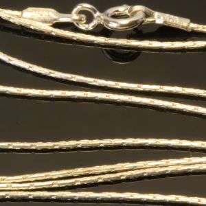 Solid 925 Sterling silver chain 45cm long + 1mm thick + 1.80g