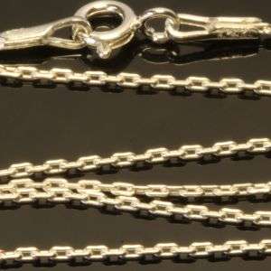Solid 925 Sterling silver chain 45cm long + 1mm thick + 1.72g