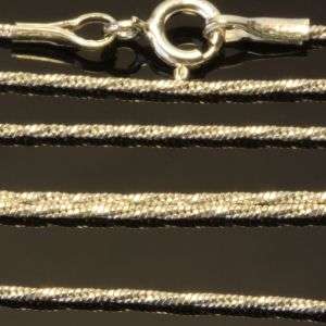 Solid 925 Sterling silver chain 45cm long + 1mm thick + 2.45g