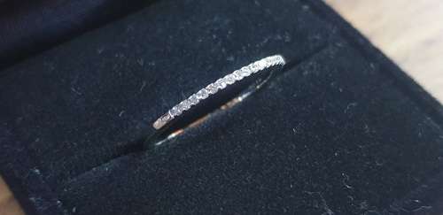 9ct White Gold Enternity Diamond Ring