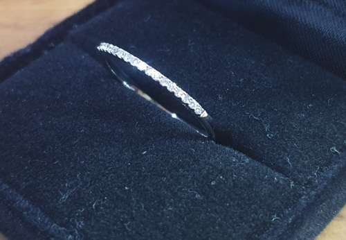 9ct White Gold Enternity Diamond Ring