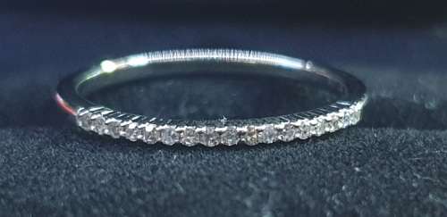 9ct White Gold Enternity Diamond Ring