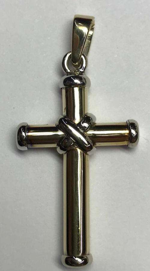 9ct White and Yellow Gold Pendant