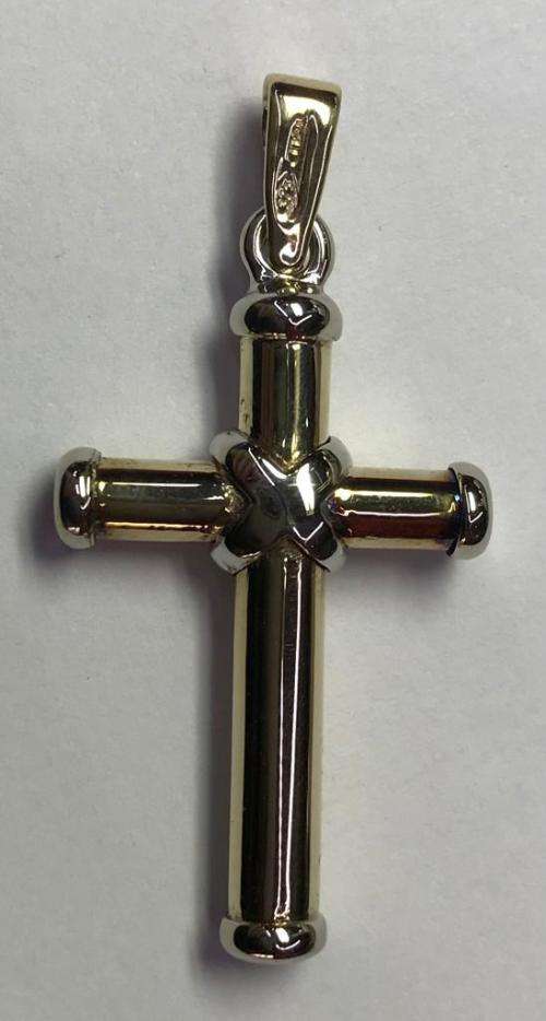 9ct White and Yellow Gold Pendant