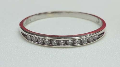 9ct White Gold Diamond Ring