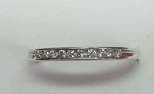 9ct White Gold Diamond Ring