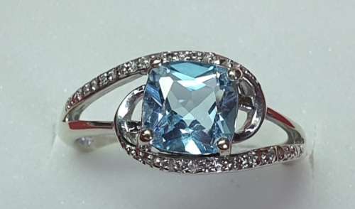 9ct White Gold Diamond Ring