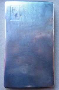 HEW LARGE HALLMARK SOLID SILVER CIGARETTE HOLDER.