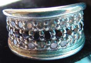 STUNNING 925, SOLID SILVER LADIES DRESS RING.