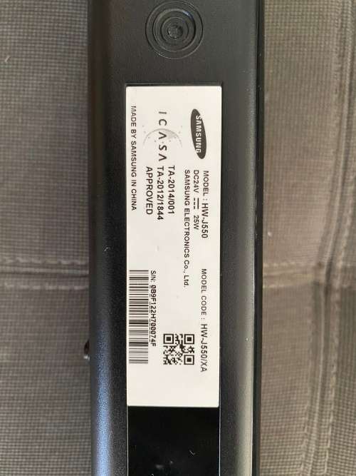 HW-J550 Wireless Soundbar with Wireless Subwoofer (Black)