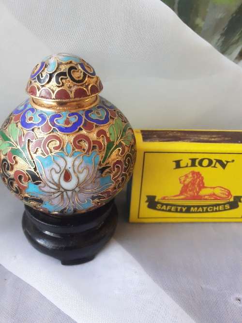 Exquisite Miniature *Cloisonne Ginger Jar*