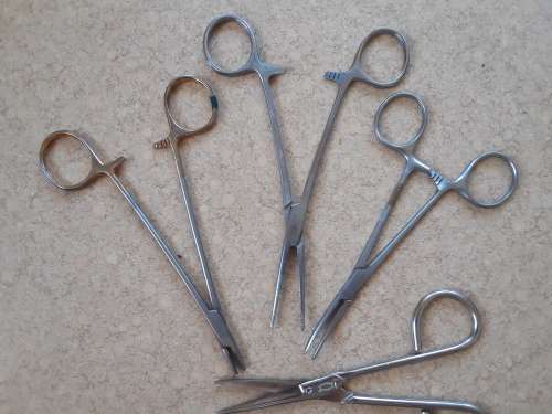 Surgical Clamps & Sheffield England pair of scissors!! All for 1 Bid!!