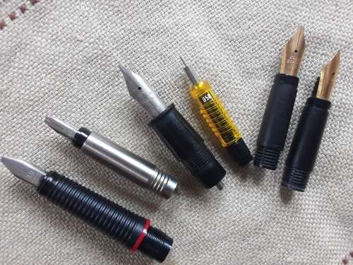 STUNNING ART pen NIBS: *PARKER, SHEAFFER, ROTRING, FABER CASTELL* etc.Collection!! ALL for 1 Bid!!!