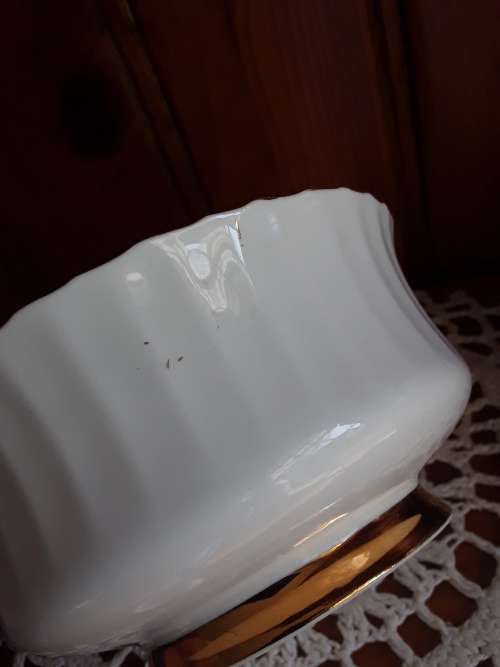 EXQUISITE!! Gold on White PARAGON Creamer & Sugar bowl ~ both 1 price!!