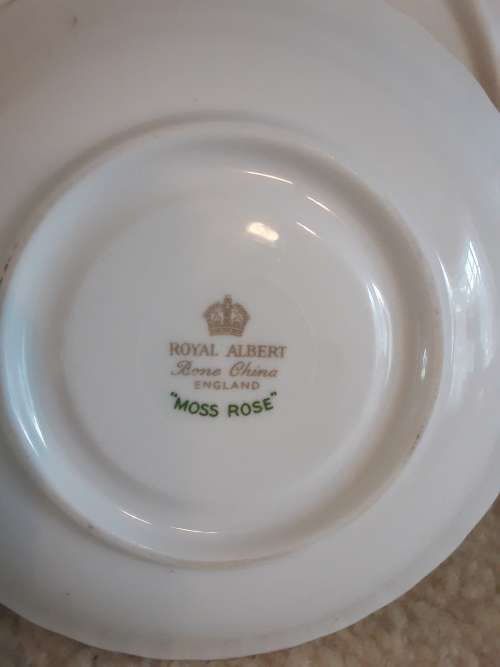 SALE! *Royal Albert* Moss Rose Bone china! Coffee saucer! Excellent condition!