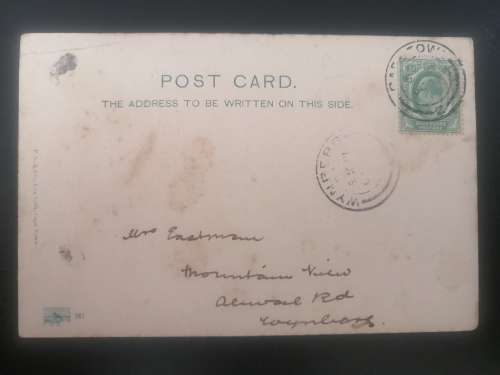 Postcard of Burg Street, Cape Town. Posted 1903