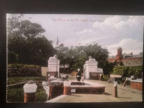 Postcard of The entrance to Cape Town Castle. Very clean and unposted
