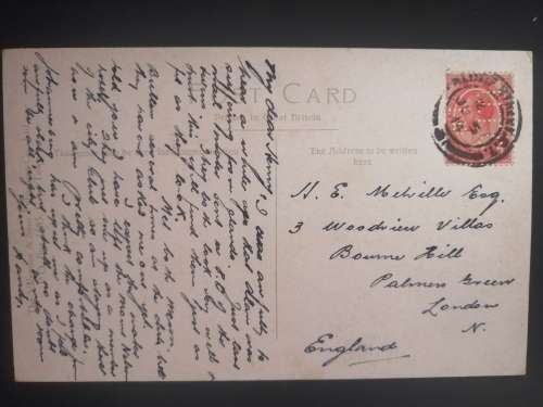 Used Postcard of: Clifton Hotel, Clifton, Cape Town. Posted 1914