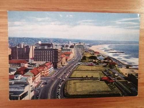 Postcard of Durban Beachfront and Bowling Greens. Published by Howard Timmins. Unposted