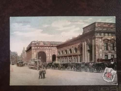 Vintage Postcard of : Newcastle on Tyne Central Railway Station. Unposted