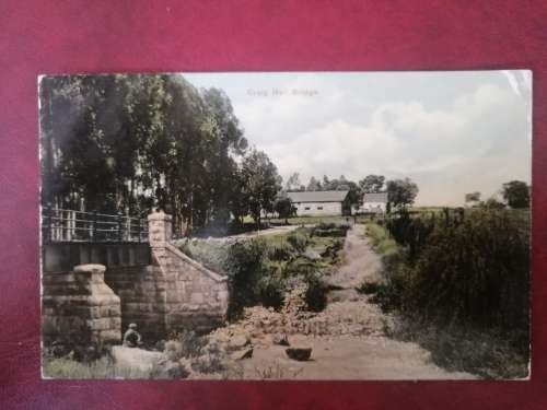 Vintage Postcard : This is a scarce one. Craighall Bridge, Johannesburg. Posted Sept 1912