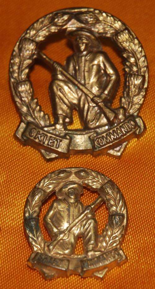 SADF Skiet Kommando Cap badge and single collar badge